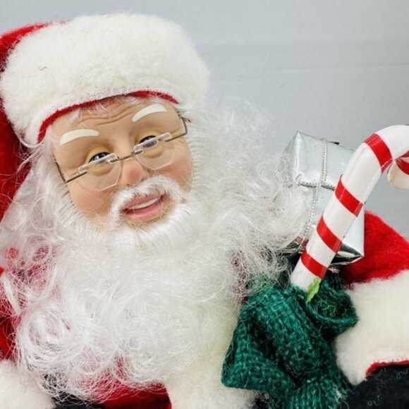 Holiday Creations 16" Stuffed Holiday Figure Santa Claus Posable Arms And Legs - Picture 2 of 14